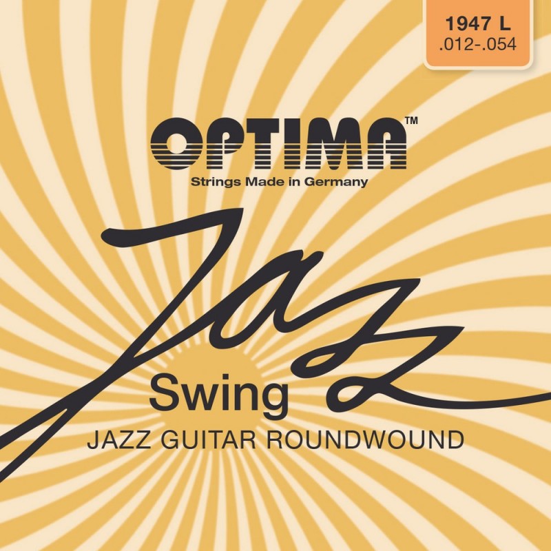 Optima 7166618 Gitara elektryczna struny Seria Jazz Swing Round Wound
